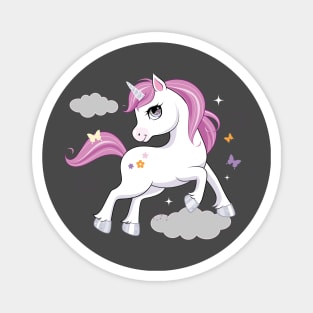 cute little unicorn character tshirt Magnet